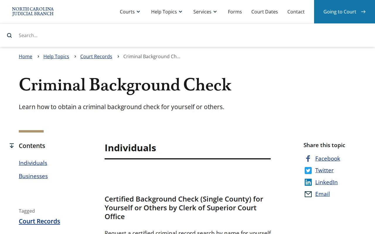 Orange County criminal court records and certified search instructions